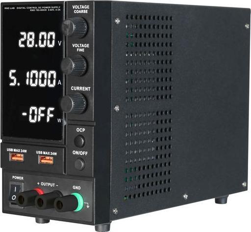 Immagine prodotto RND Labornetzgerät Einstellbar 60V 3A 180W USB