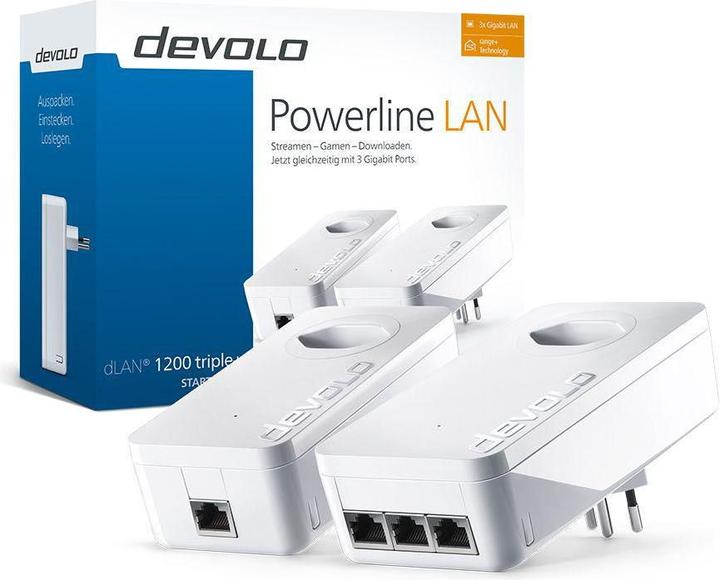 Immagine prodotto Devolo dLAN 1200 triple+: Starterkit (1200 Mbit/s)