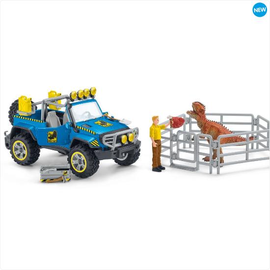 Produktbild Schleich Geländewagen mit Dino-Aussenposten