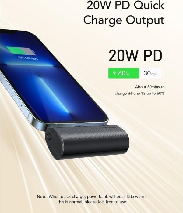 Image du produit Veger Plugon Powerbank Lightning - 5'000mAh (5000 mAh, 20 W, 18.50 Wh)