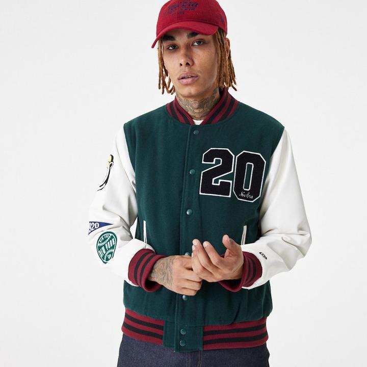 Produktbild New Era Varsity College Jacke - BRAND PATCHES - L (L)