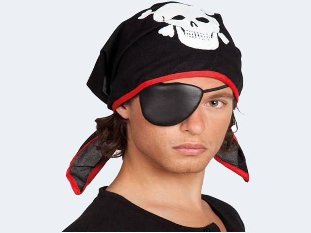 Immagine prodotto Boland Bandana pirata con benda sull'occhio