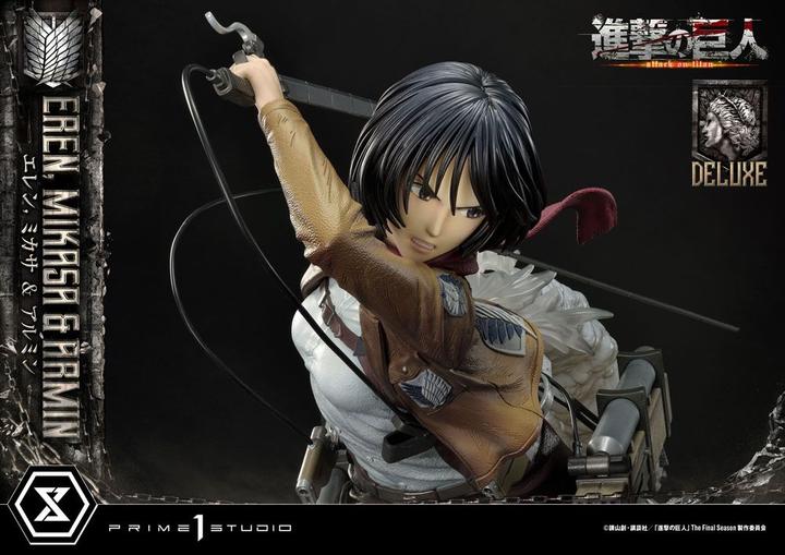 Produktbild Prime 1 Studio Attack on Titan Ultimate Premium Masterline Statue Eren, Mikasa, & Armin Deluxe Bonus Version 72 cm