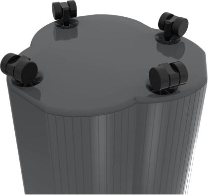 Produktbild Exacompta Rollen für Abfalleimer Tri Bin EcoBlack (854 l)