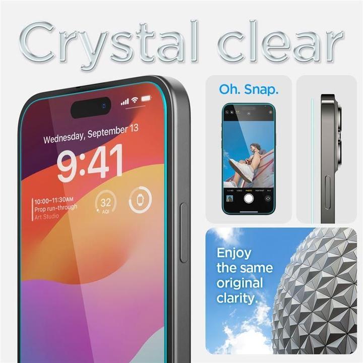 Image du produit Spigen Glas.TR EZ Fit (2 pièce(s), Apple iPhone 15)
