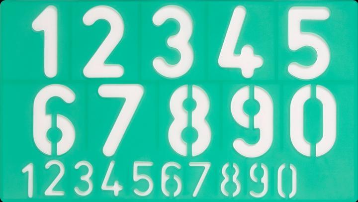 Actual product image Linex Lettering stencil standard (50 mm)
