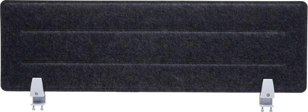 Produktbild Mendler Tischtrennwand, Büro-Sichtschutz Schreibtisch Pinnwand, Klemmen Stoff/Textil mit Prägung - 100x30cm (100 x 30 cm)