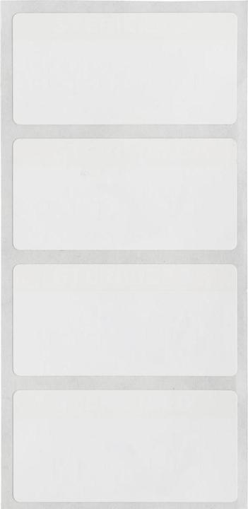 Actual product image Brady THT-137-7425-2-AC, Polypropylene, White, 50.80 x 25.40 mm, permanent, with indication for (5.08 cm)
