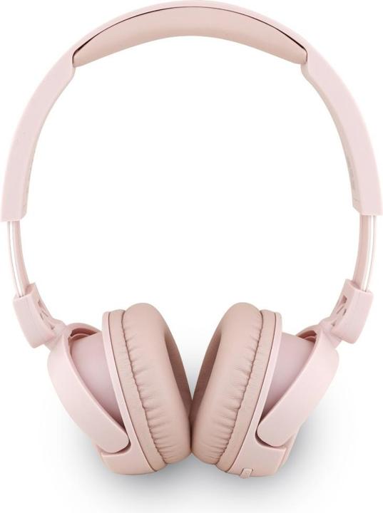 Productafbeelding Guess Headphones Bluetooth 5.3 Metal Logo Script pink (30 h, Draadloze)