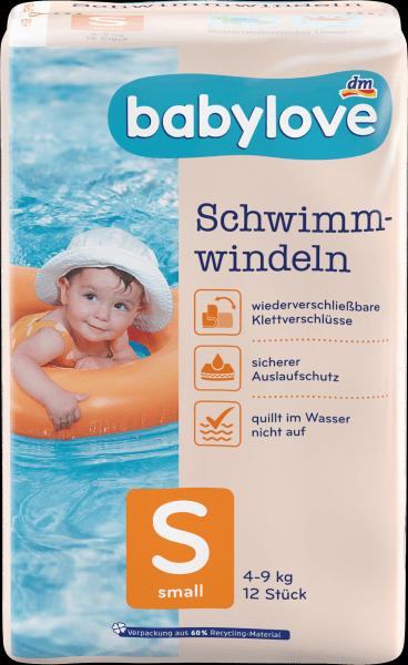 Actual product image dm babylove Swim nappies (Size S, 12 Piece)