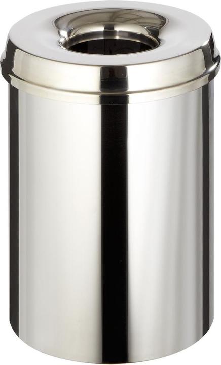 Actual product image Vepa Bins Waste paper bin, self-extinguishing, capacity 30 l, stainless steel body. (30 l)