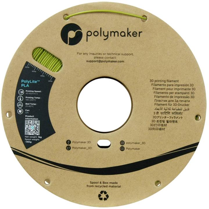 Immagine prodotto Polymaker PolyLite PLA (PLA, 1.75 mm, 1000 g, Verde)