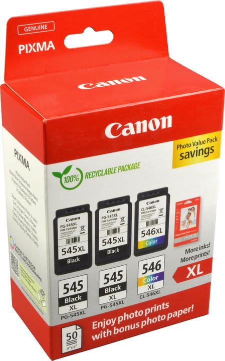 Produktbild Canon PG-545XLx2/CL-546XL (M, BK, Y, C)