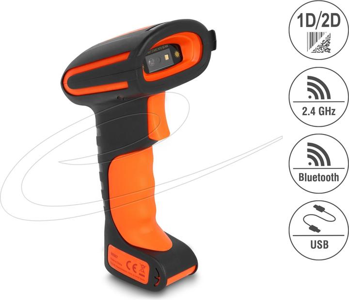 Actual product image Delock Industry Barcode Scanner 1D and 2D (1D barcodes, 2D barcodes)