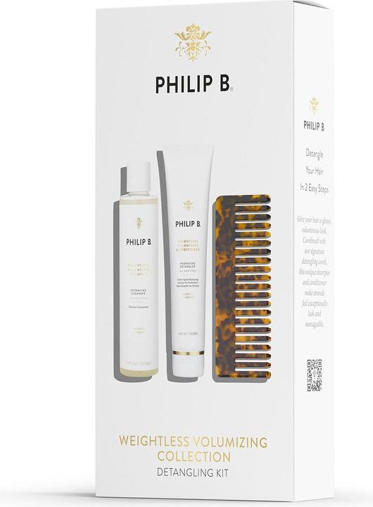 Actual product image Philip B. WEIGHTLESS Volumising Detangling Kit (220 ml)