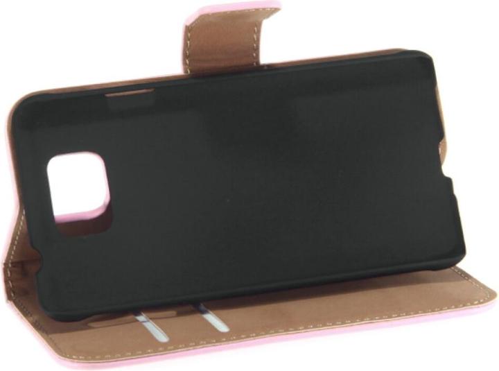 Actual product image OEM Slim Leather Book Case for Galaxy Alpha - pink 4250710555581 (Samsung Galaxy Alpha)