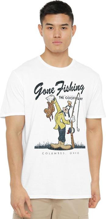 Immagine prodotto Disney Goofy Gone Fishing Maglietta Uomo (M)
