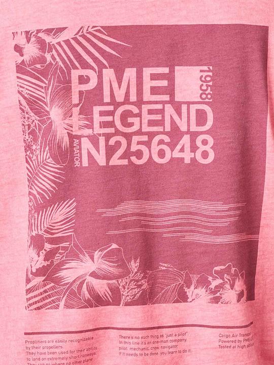 Actual product image Pme Legend Short Sleeve Jersey T-Shirt Crew Neck Slate Rose (3XL)