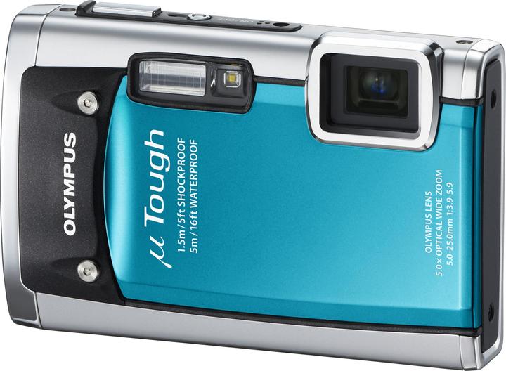 Olympus Mju Tough 6020 14MP, 5xZoom, 2GB, Wasserfest, Blau (1/2,3'')