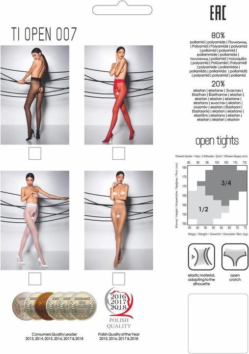 Actual product image Passion Pantyhose ouvert "Thiophene 007" (20DEN) (S, M)