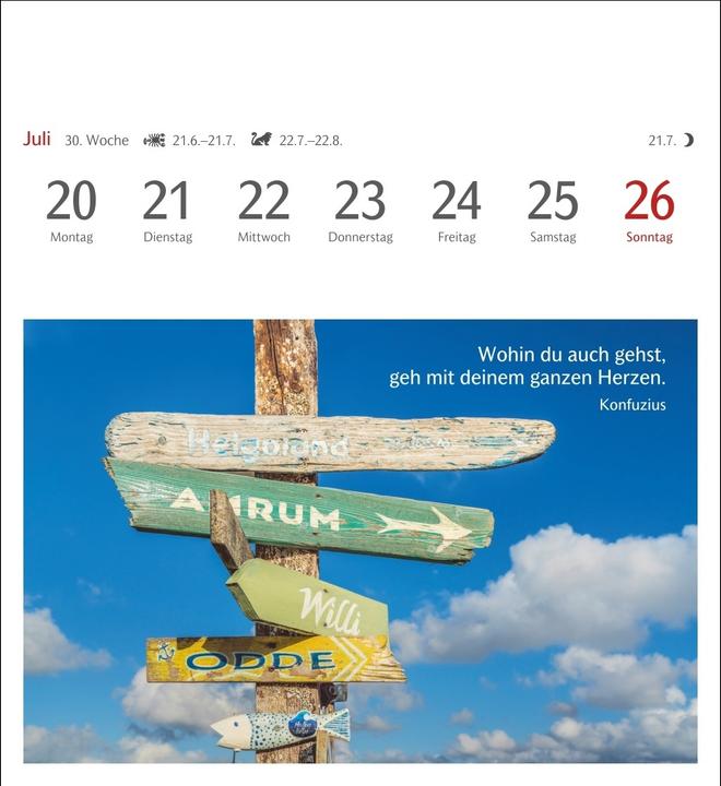 Produktbild Harenberg Momente des Glücks Postkartenkalender 2026 - Wochenkalender mit Zitaten, mit 53 Postkarte (Harter Einband, Deutsch)