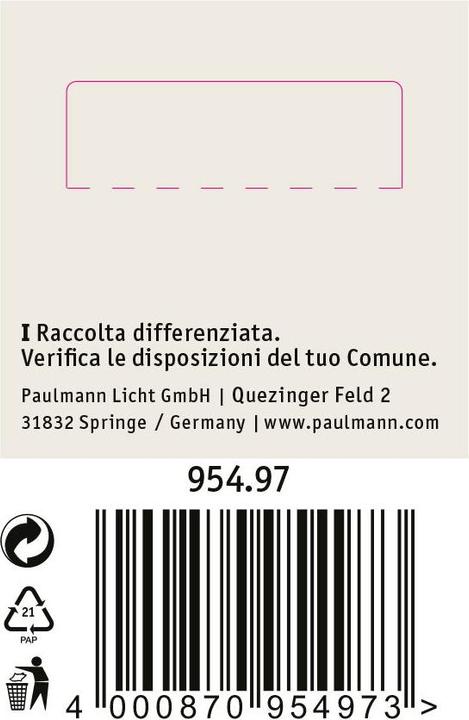 Actual product image Paulmann URail end cap