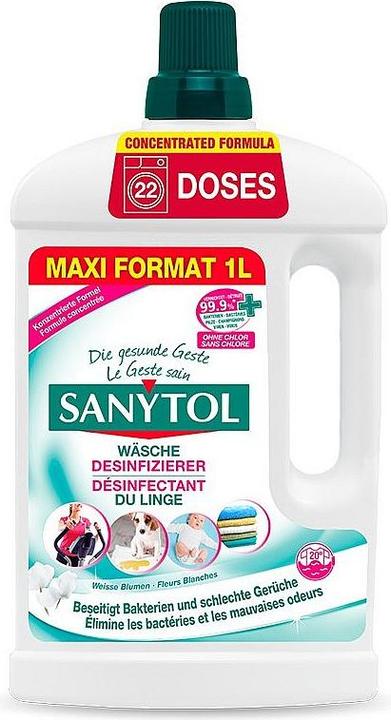 Sanytol Désinfectant pour le linge (22 Cycles de lavage, Lessive liquide)