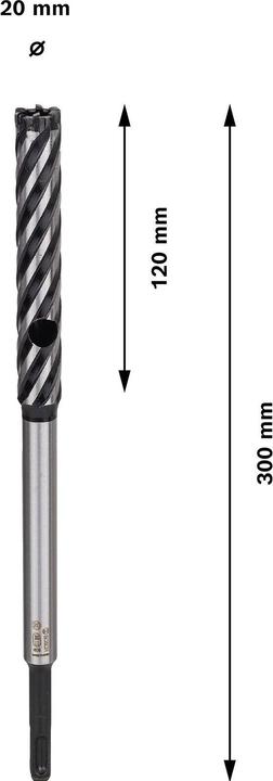 Produktbild Bosch Professional Zubehör PRO SDS plus Rebar Cutter Bohrer, 20 x 120 x 300 mm (20 mm)