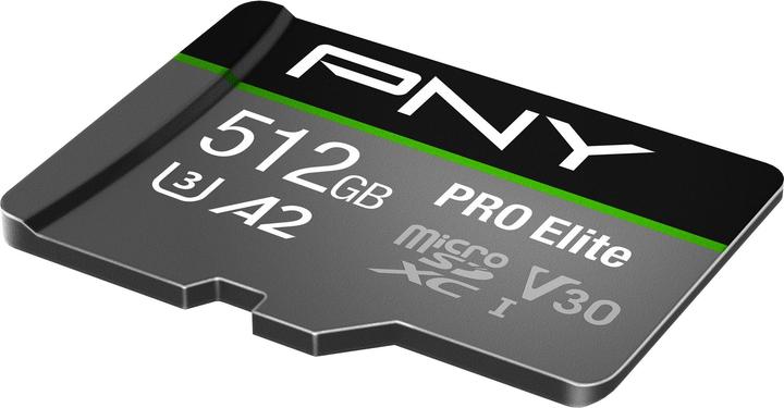 Image du produit PNY Pro Elite (512 Go, microSDXC, U3, UHS-I)