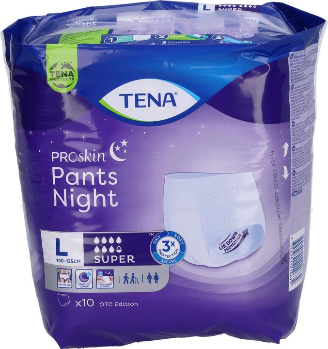 Produktbild Tena Pants Night Super (10 x, Large)