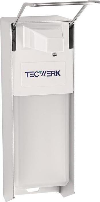 Tecwerk Desinfektions- und Seifenspender H165xB95xT290ca.mm ABS mit Hebel weiss