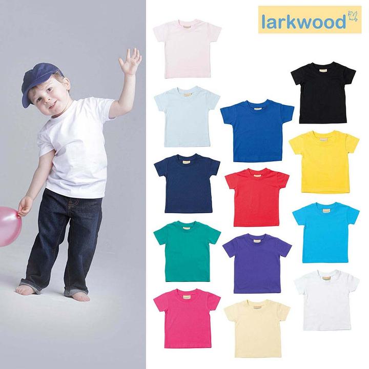 Actual product image Larkwood Baby Tshirt With Scoop Neck (80)