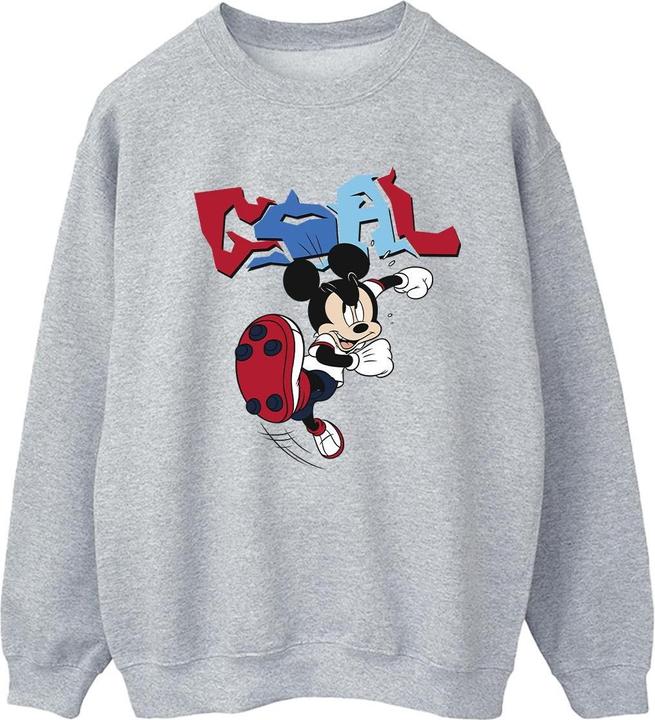 Disney Mickey Mouse Goal Striker Pose Sweatshirt (L)