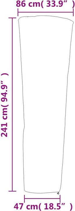 Produktbild VidaXL Heizstrahler-Abdeckungen 2 Stk. Pyramidenform 86x47x241