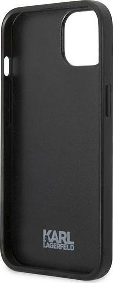 Actual product image Karl Lagerfeld Hard Cover Flower Ikonik Karl Grey, for iPhone 13, KLHCP13MPMNFIK1 (Apple iPhone 13, Apple iPhone 14, Apple iPhone 15)