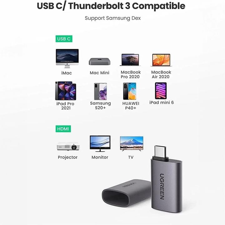 Produktbild Ugreen USB-C zu HDMI Buchse Adapter (USB Typ-C, 3.97 cm)