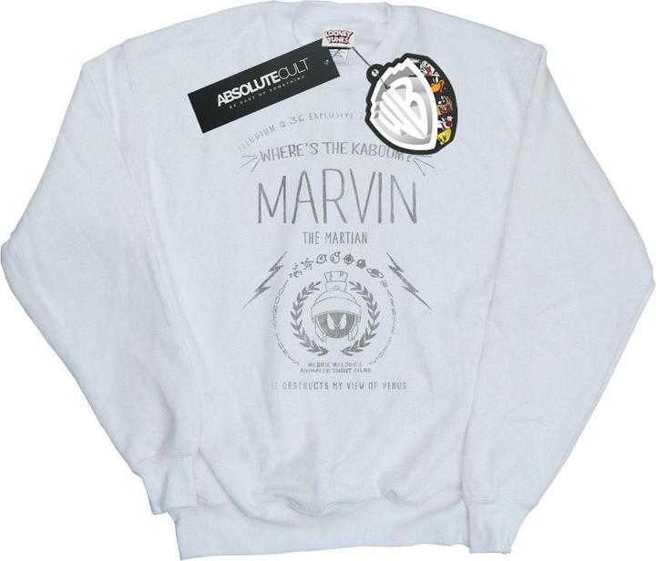 Looney Tunes Marvin The Martian Where's The Kaboom Sweatshirt (S)