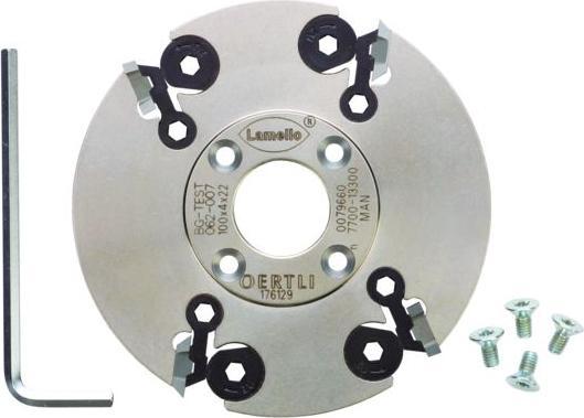 Lamello Wendenschneidenfräser für Nutfräsmaschine, HW, D100x4xD22 mm, Z4, WS, NL 4, mit Nabe