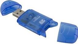 Image du produit Titanum TA101B - MMC,MS Duo,MS PRO Duo,RS-MMC,SD,SDHC,xD - Bleu - 480 Mbit/s - USB 2.0 - (USB 2.0)
