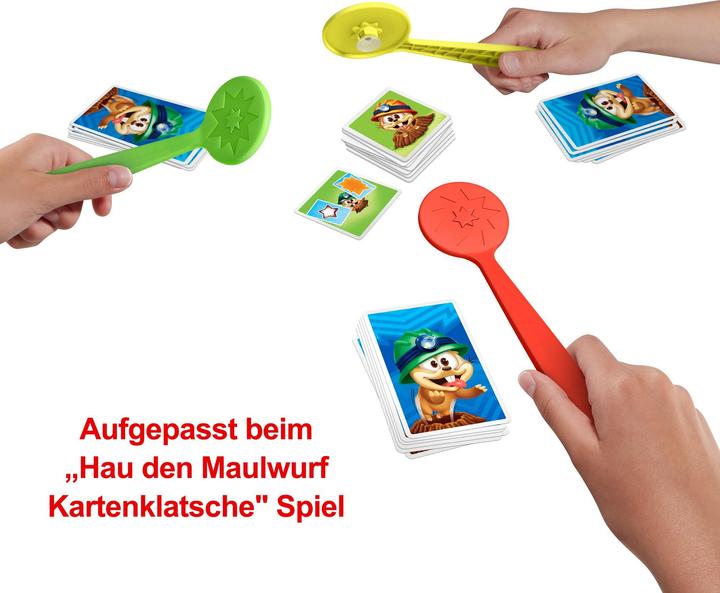 Produktbild Mattel Games Hau den Maulwurf. Kartenklatsche (Englisch, Französisch, Deutsch)
