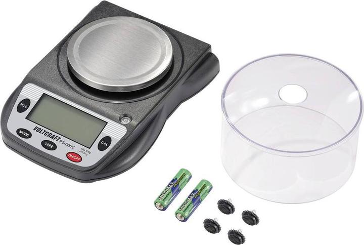 Image du produit Voltcraft PS-600C Balance de précision Capacité de pesée (max.) 600g Précision 0.01g Alimentation par pile Sch