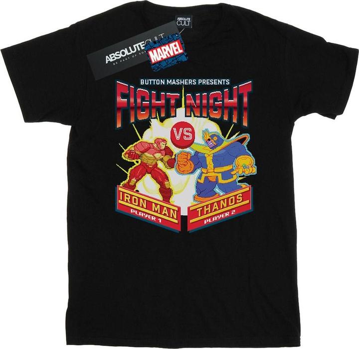 Fight Night Iron Man Vs Thanos TShirt (5XL)