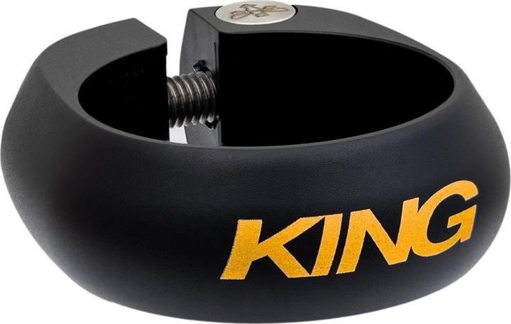 Chris King Sattelklemme, 36.4mm, two tone black/gold