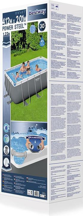 Immagine prodotto Bestway Piscina rettangolare con telaio di alimentazione (412 x 201 x 122 cm)