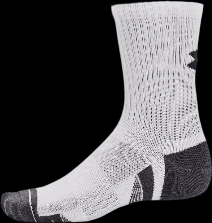 Image du produit Christina Aguilera Under Armour Performance Cotton Mid-Crew Socks White (3x) (3XL)