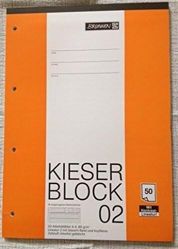 Produktbild Arbeitsblock Kieserblock gelocht DIN A4 liniert Lineatur 2. Schuljahr (A4, Kein Einband)