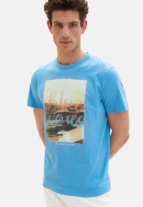 Actual product image Tom Tailor T-Shirt Kurzarmshirt mit Rundhalsausschnitt und Foto-Print (XXL)