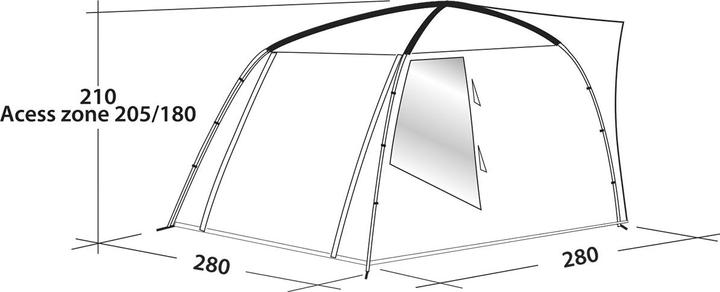 Actual product image Easy Camp Fairfields (Awning, 7.60 kg, 2 persons)