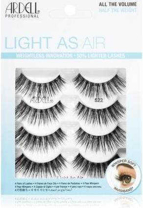 Actual product image Ardell Light As Air Multipack False Eyelashes - Type 522, 2 packs of 4 lashes each (Artificial eyelashes)
