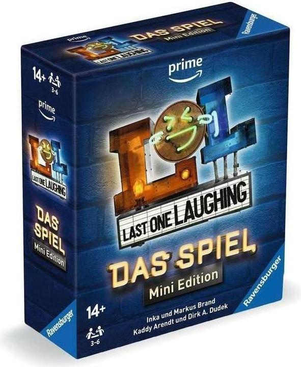 Immagine prodotto Ravensburger 24592 - Il gioco dell'ultimo a ridere: edizione mini - Il gioco per feste del famoso (Tedesco)